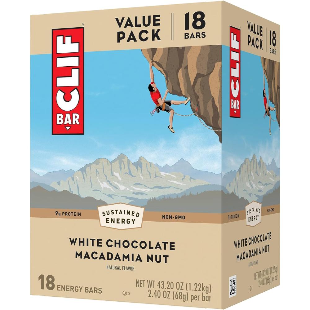 18-Pack Clif Bars (White Chocolate Macadamia Nut)