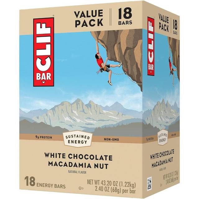 18-Pack Clif Bars (White Chocolate Macadamia Nut)