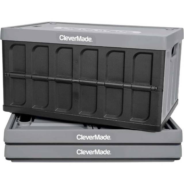 3-Pack CleverMade 62L Collapsible Storage Bins w/ Lids
