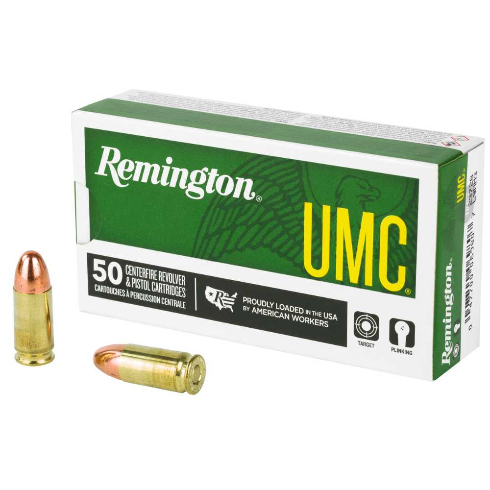 1000-Rounds Remington UMC 9mm FMJ 115 Grain ($0.23 CPR)