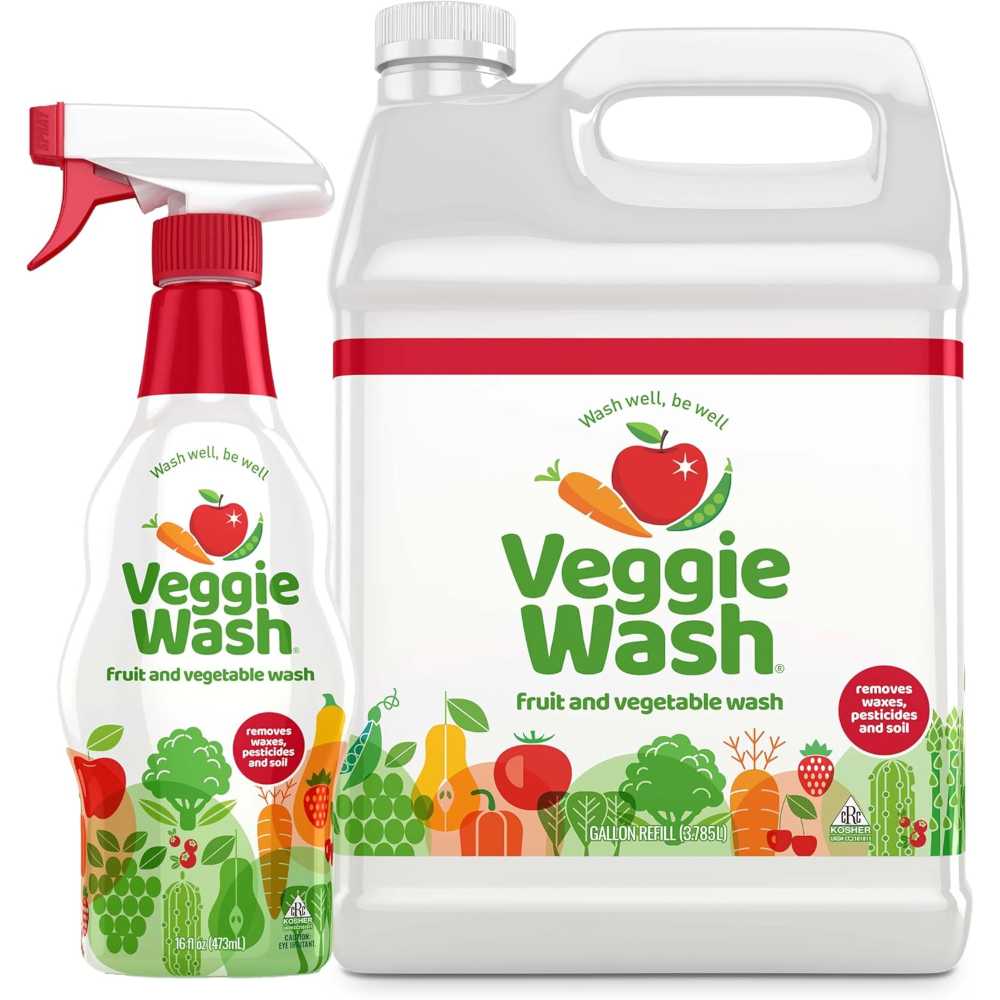 Veggie Wash Fruit & Vegetable Wash (16 oz. Spray + 1 gal. Refill)