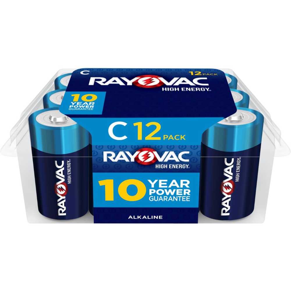 12-Pack Rayovac C Batteries
