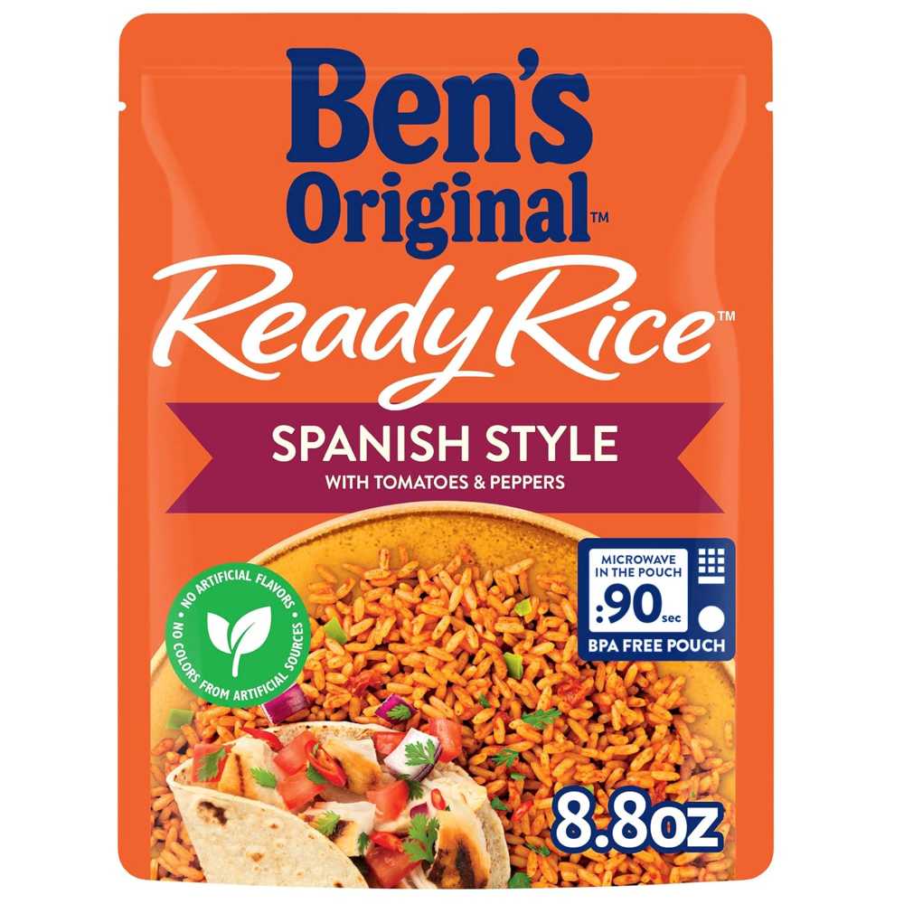 12-Pack Ben's Original Ready Rice, 8.8 oz. (Spanish Style w/ Tomatoes & Peppers)