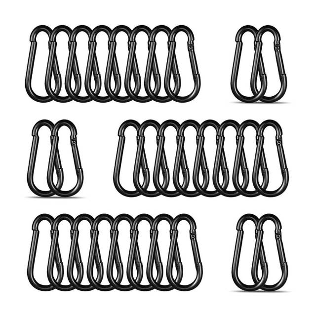 30-Pack High-PQ Heavy Duty M4 Carabiners