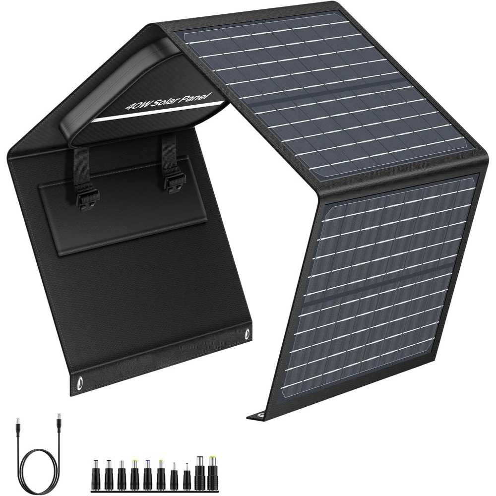SinKeu 40W Portable Solar Panel w/ USB-C/USB-A/DC Outputs