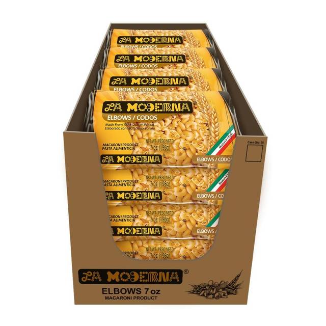 20-Pack La Moderna Small Elbow Pasta, 7 oz.