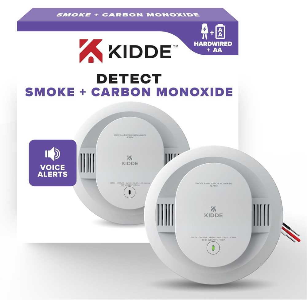 Kidde Hardwired Smoke & Carbon Monoxide Detector w/ AA Battery Backup