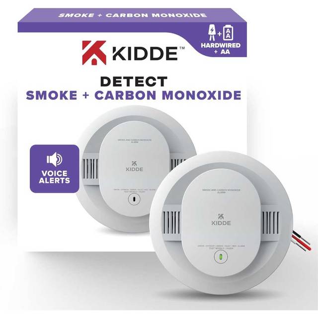 Kidde Hardwired Smoke & Carbon Monoxide Detector w/ AA Battery Backup
