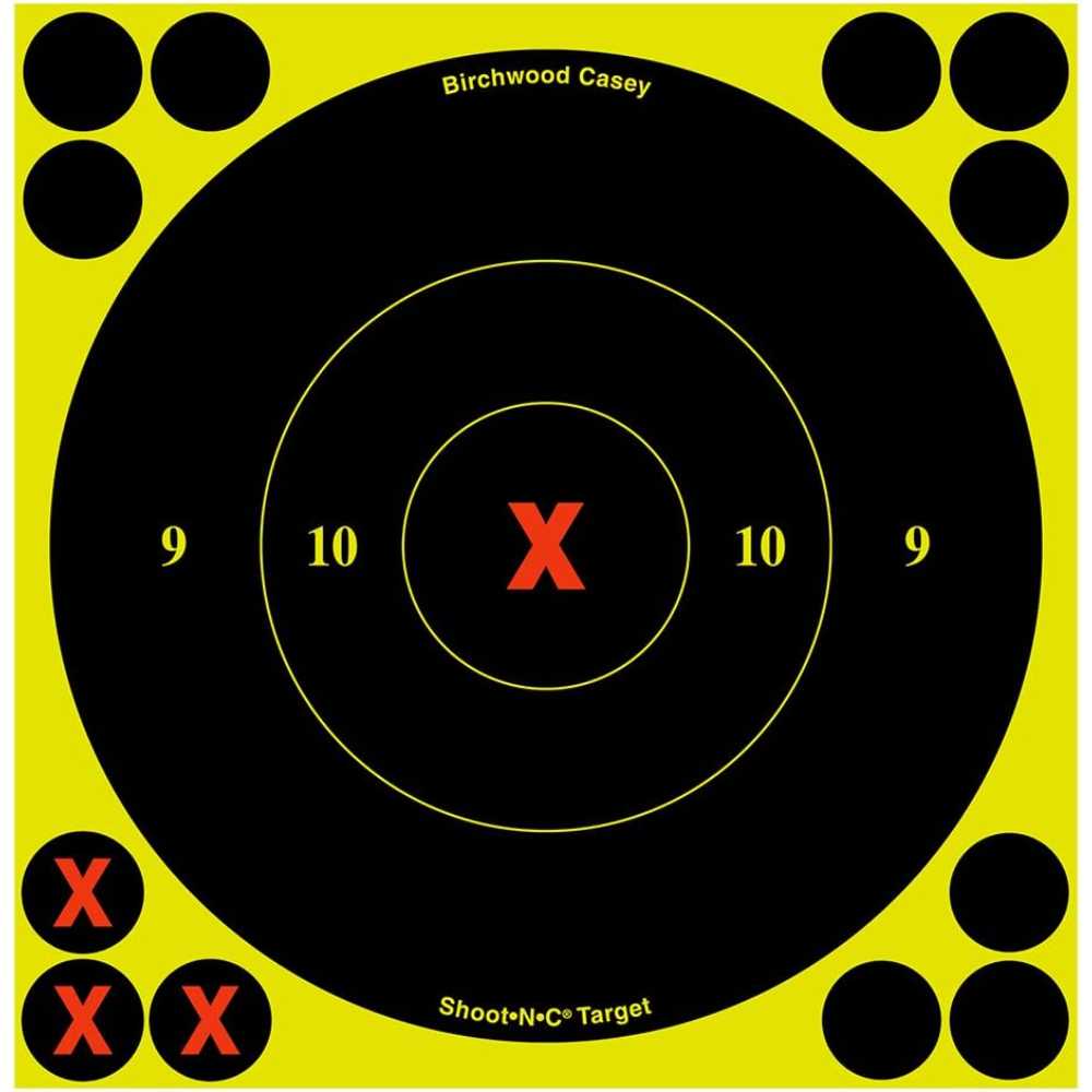 60-Pack Birchwood Casey 6" Shoot-N-C Reactive Adhesive Targets + 720x Pasters