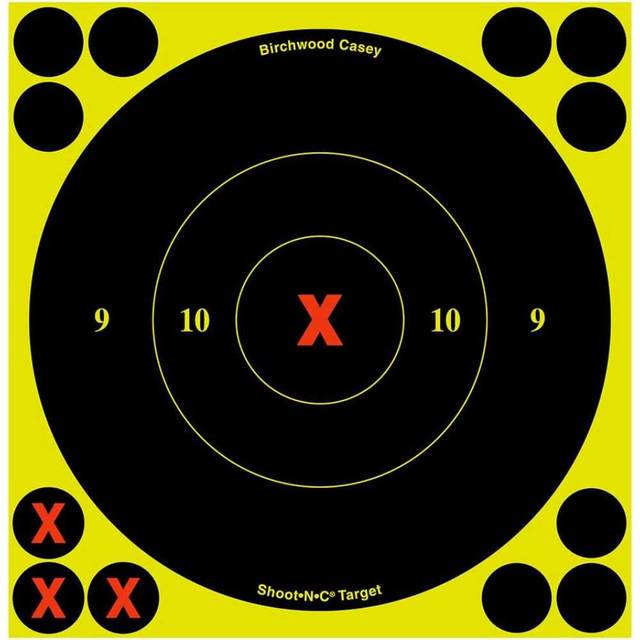 60-Pack Birchwood Casey 6" Shoot-N-C Reactive Adhesive Targets + 720x Pasters