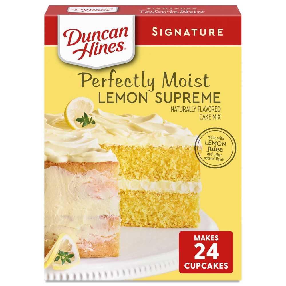 Duncan Hines Perfectly Moist Lemon Supreme Cake Mix, 15.25 oz.