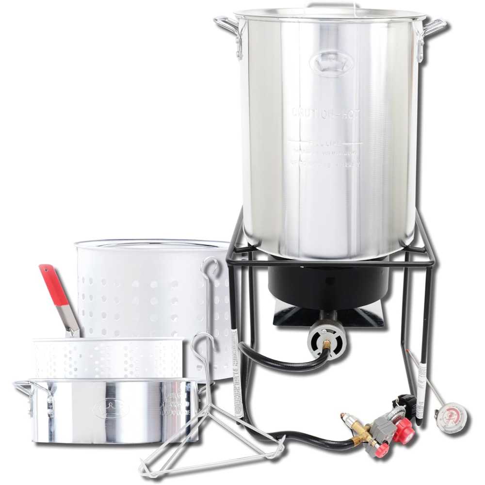 King Kooker Outdoor Propane Fry Boil Package w/ 2 Pots (29 qt. + 10 qt.)