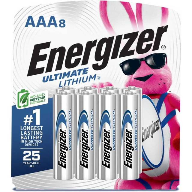 8-Pack Energizer Ultimate Lithium AAA Batteries