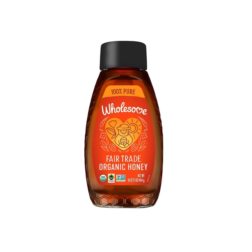 Wholesome Organic 100% Pure Honey, 1 lb.