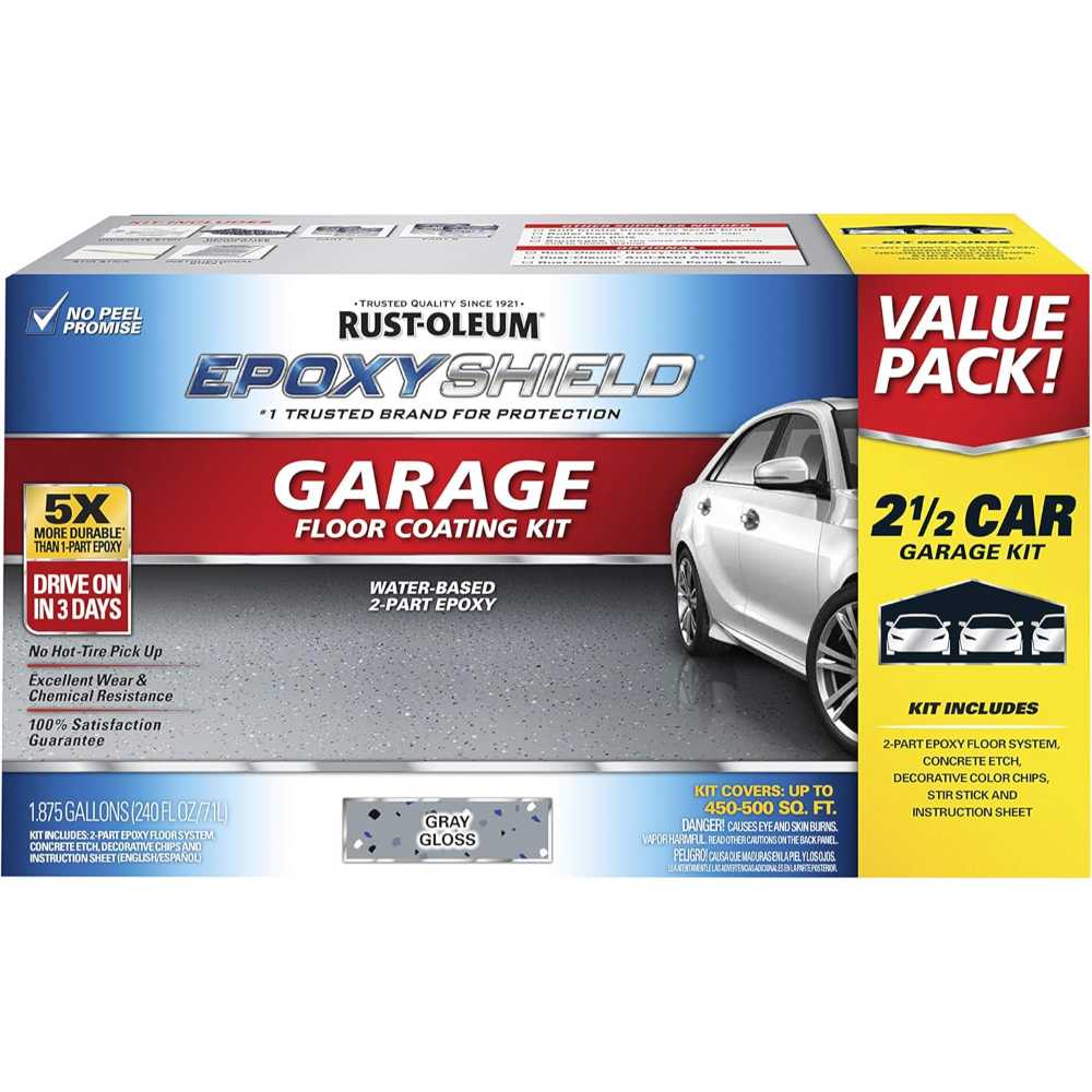 Rust-Oleum EPOXYSHIELD Garage Floor Coating Kit (2.5 Car)