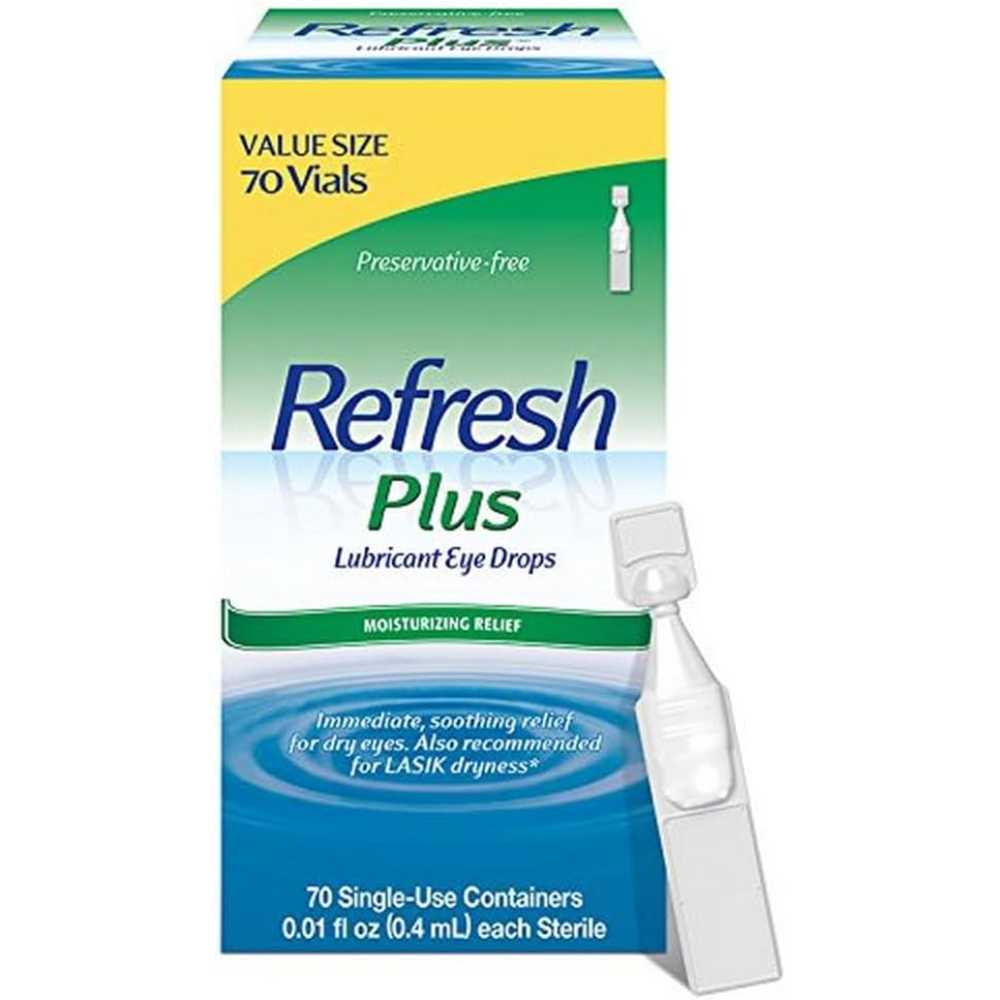 70-Pack Refresh Plus Single-Use Lubricant Eye Drops