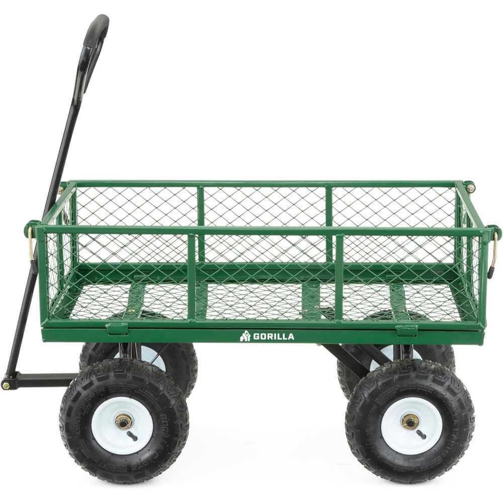 Prime Members: Gorilla Carts 400 lb. Utility Cart w/ 10" Tires (3 cu. ft.)