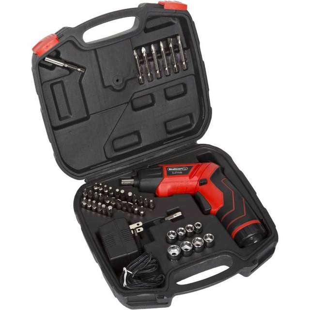 Stalwart 45-Piece 3.6V Pivoting Cordless Screwdriver Set