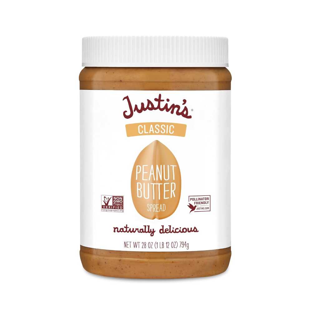 6-Pack Justin's Classic Peanut Butter, 28 oz.