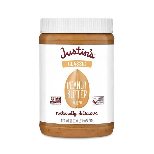 6-Pack Justin's Classic Peanut Butter, 28 oz.