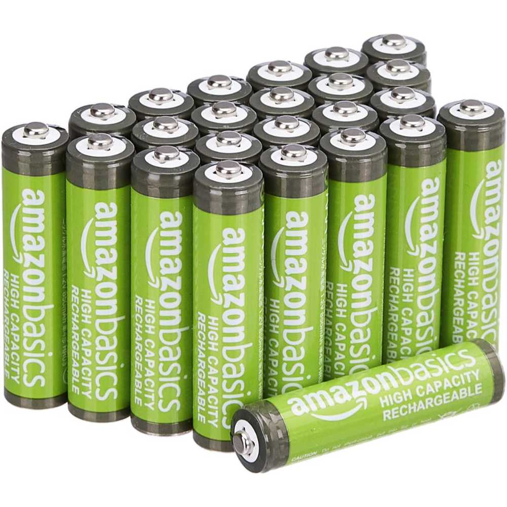 24-Pack Amazon Basics Rechargeable AAA Batteries (850 mAh)