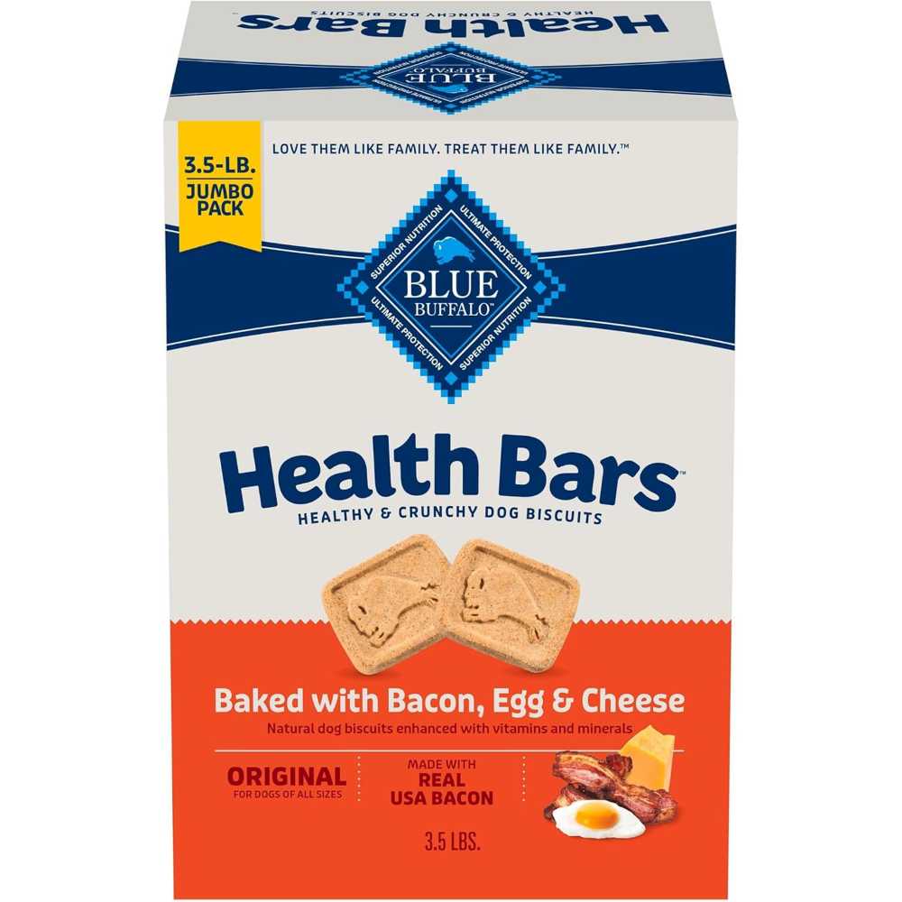 Blue Buffalo Health Bars Dog Biscuits, 3.5 lb. (Bacon, Egg & Cheese)