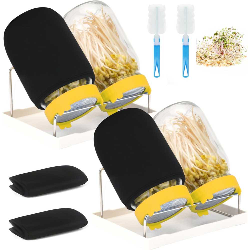 4-Pack Lulonpon Sprouting Jar Kits