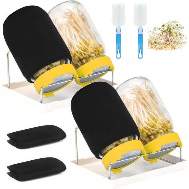 4-Pack Lulonpon Sprouting Jar Kits