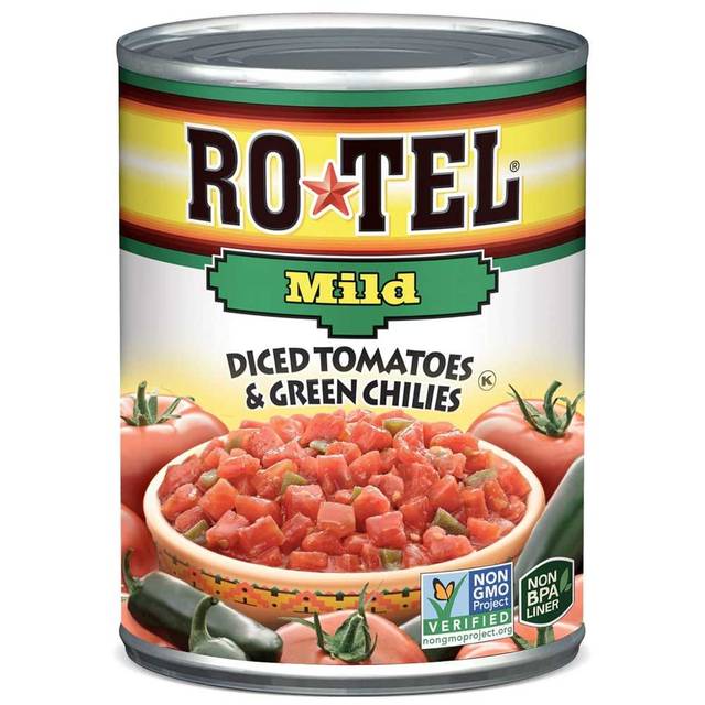12-Pack ROTEL Mild Diced Tomatoes & Green Chilies, 10 oz.
