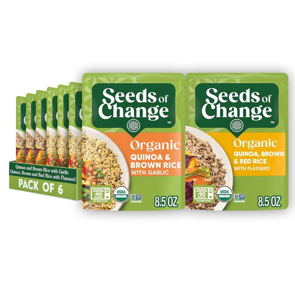 6-Pack Seeds of Change Organic Quinoa Variety Pack, 8.5 oz