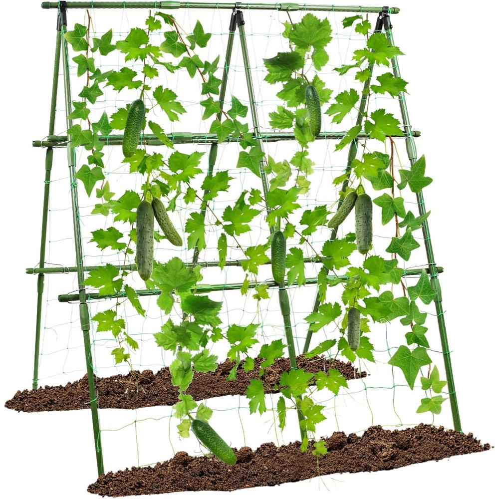 Huakan 63" x 63” Garden Trellis for Climbing Plants