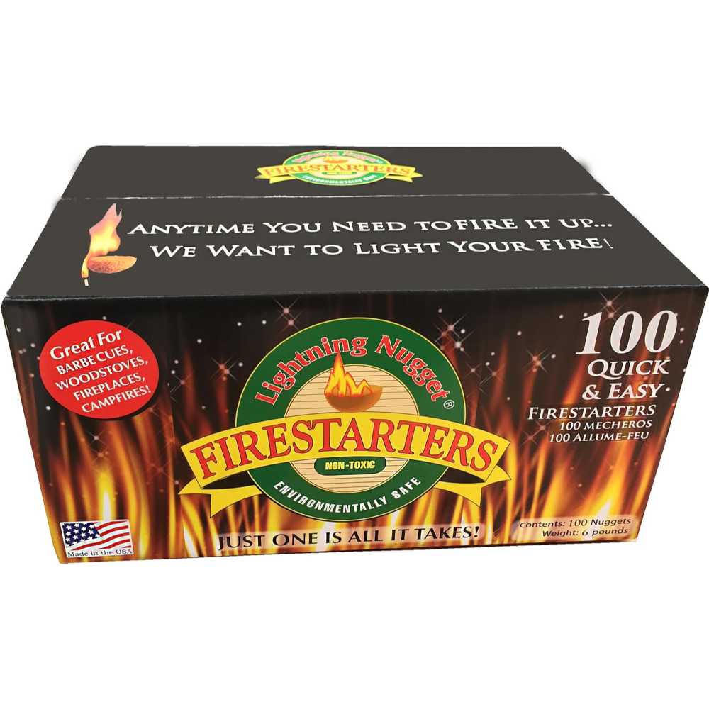 100-Pack Lightning Nuggets Fire Starters