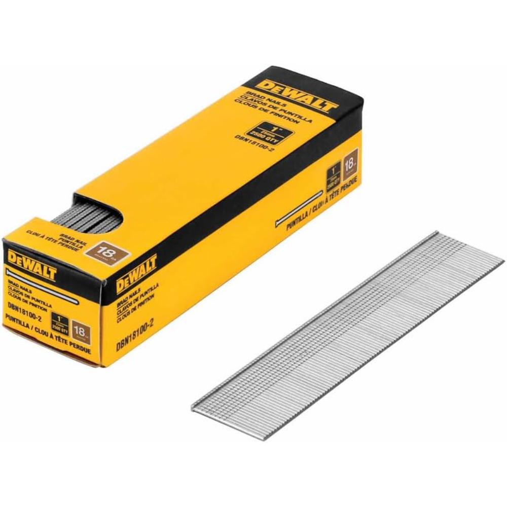 2500-Pack DeWalt 1" x 18-Gauge Brad Nails