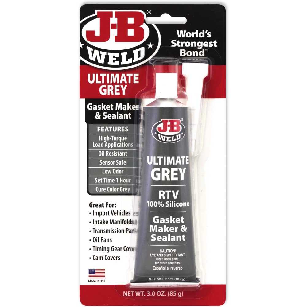 J-B Weld Ultimate Grey Gasket Maker & Sealant, 3 oz.