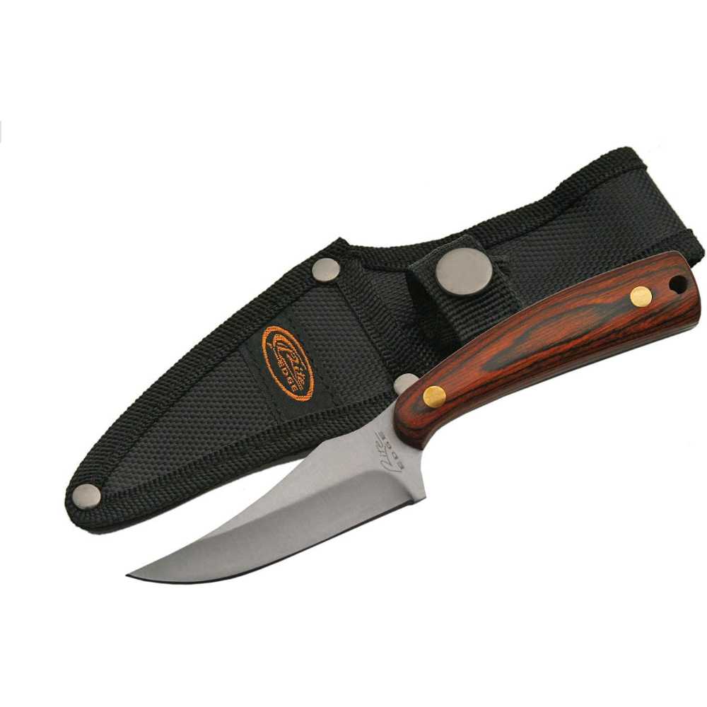 Rite Edge Wood Trailing Point Skinning Knife