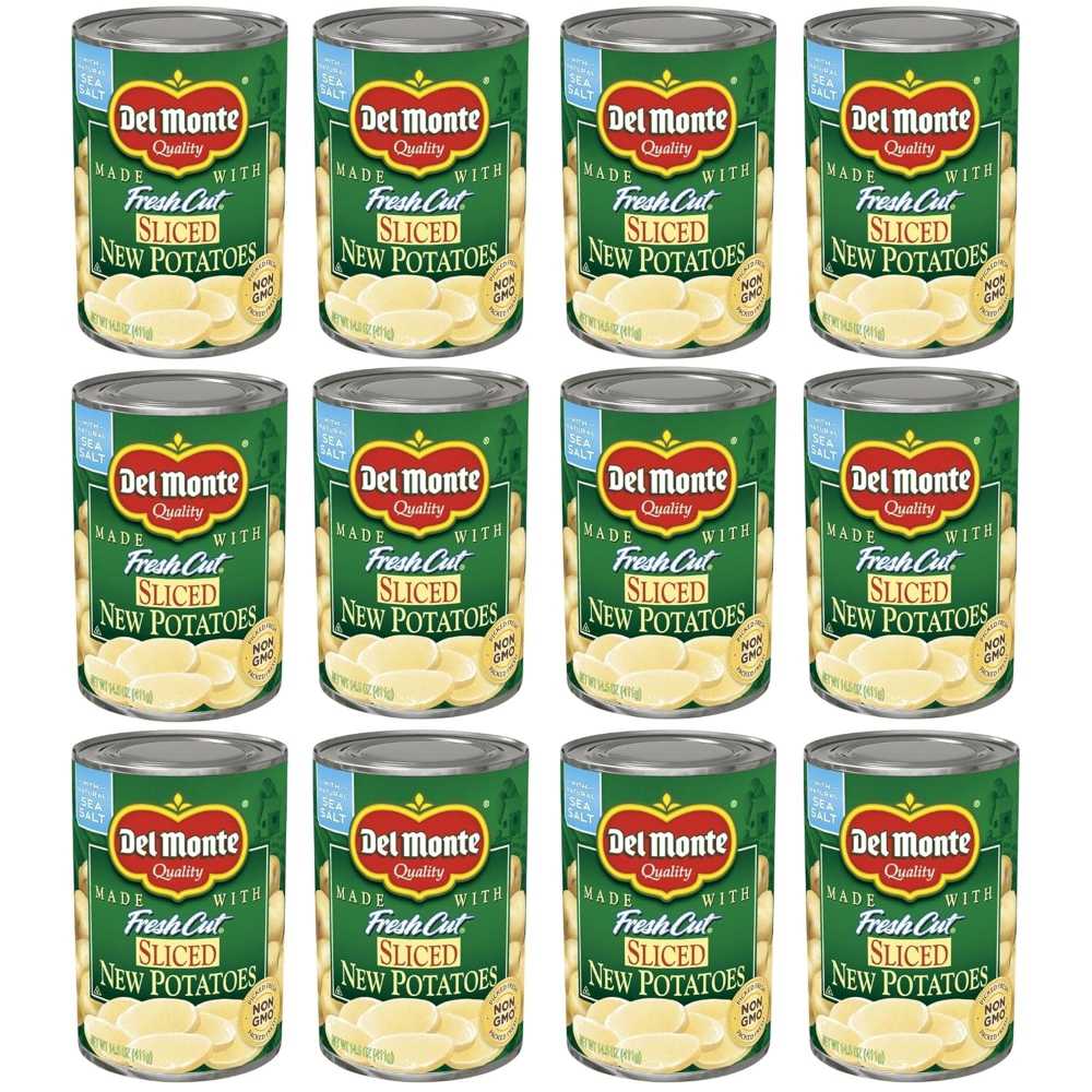 12-Pack Del Monte Fresh Cut Sliced New Potatoes, 14.5 oz.