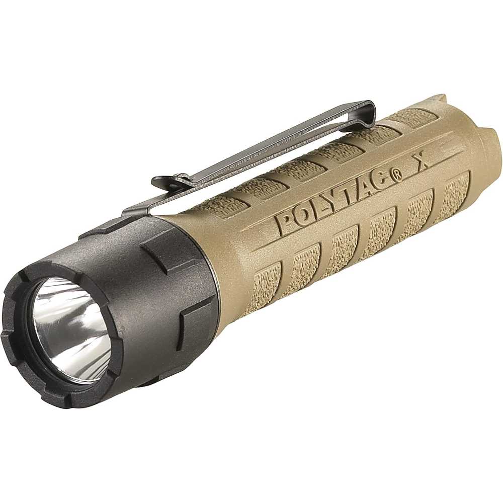 Streamlight PolyTac X 600-Lumen Multi-Fuel Tactical Flashlight (Coyote)