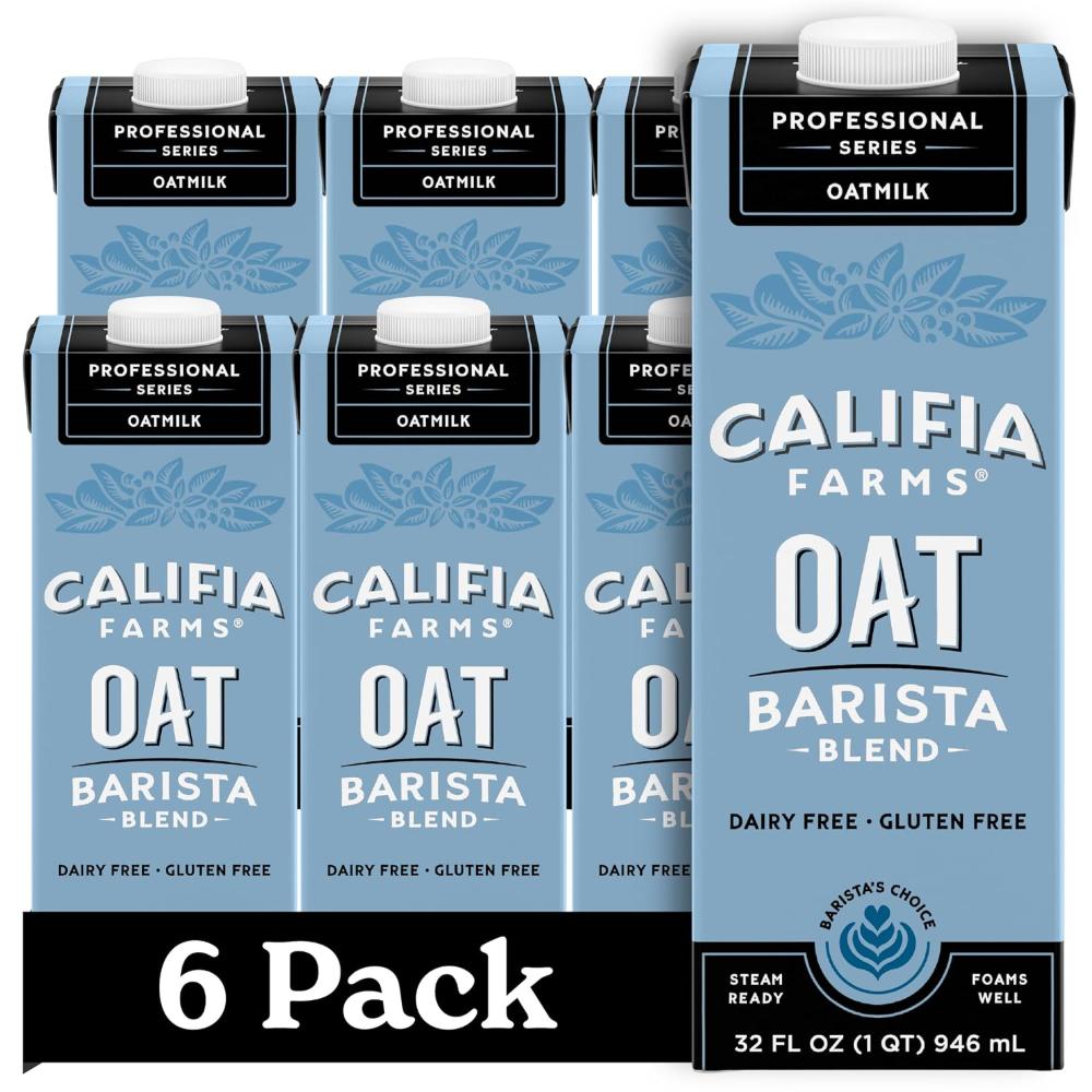 6-Pack Califia Farms Barista Blend Oat Milk, 32 oz.