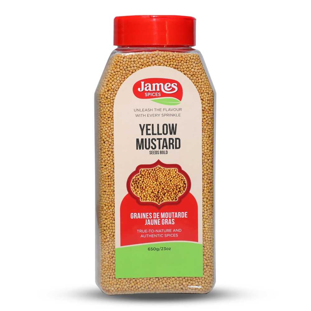 James Spices Yellow Mustard Seeds, 23 oz.