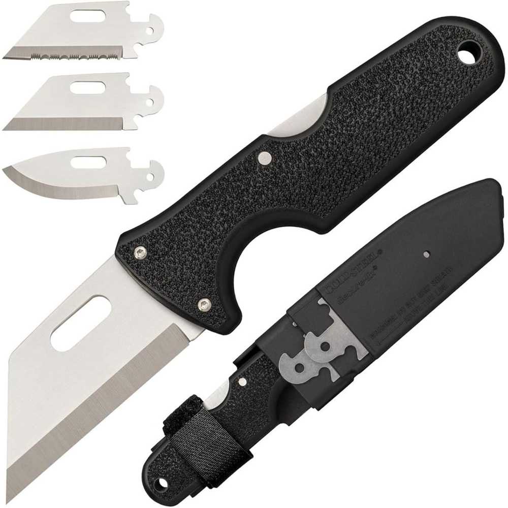 Cold Steel Click N Cut Hunting/Utility Knife w/ 3x Blades & Sheath
