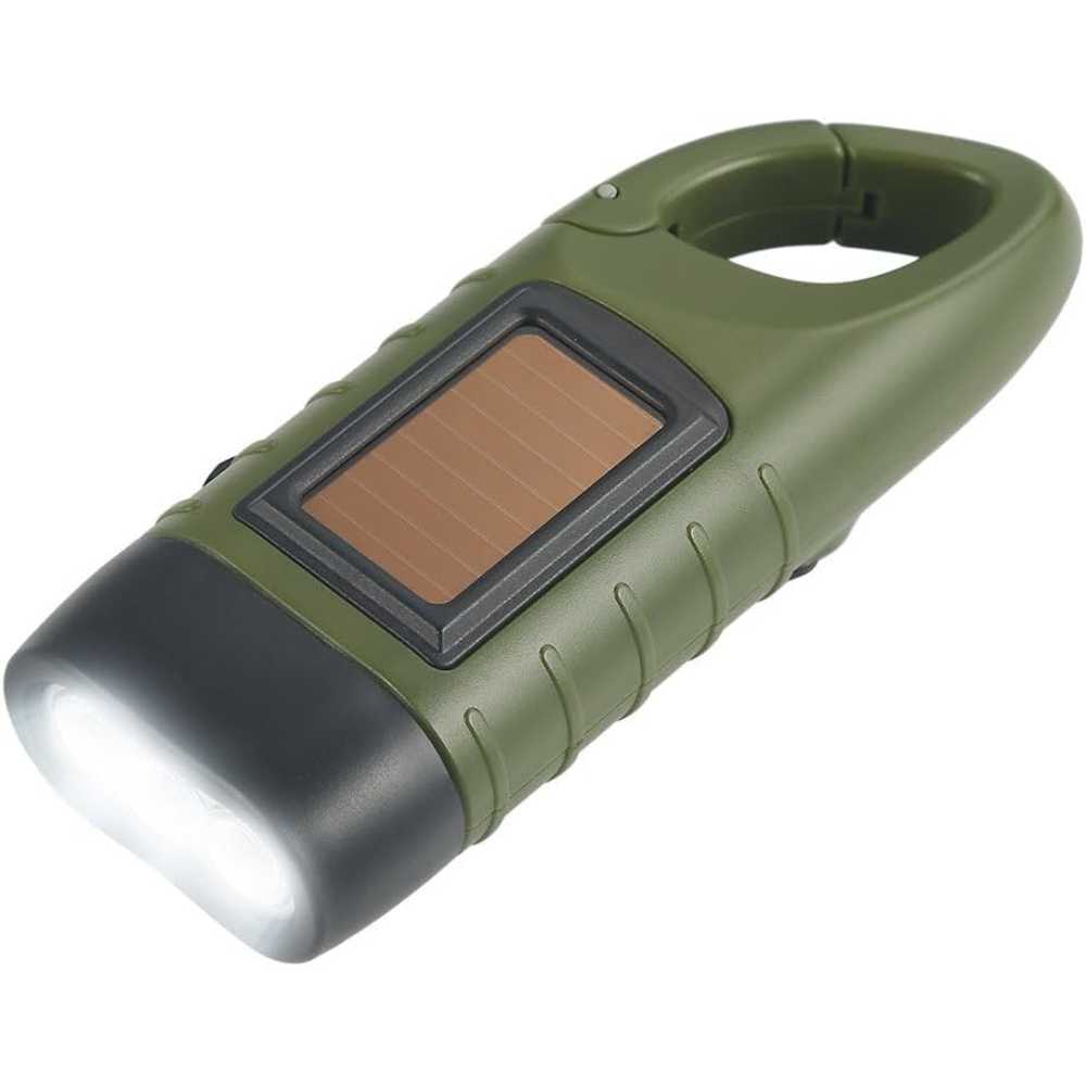 Simpeak Solar Hand Crank Rechargeable Flashlight