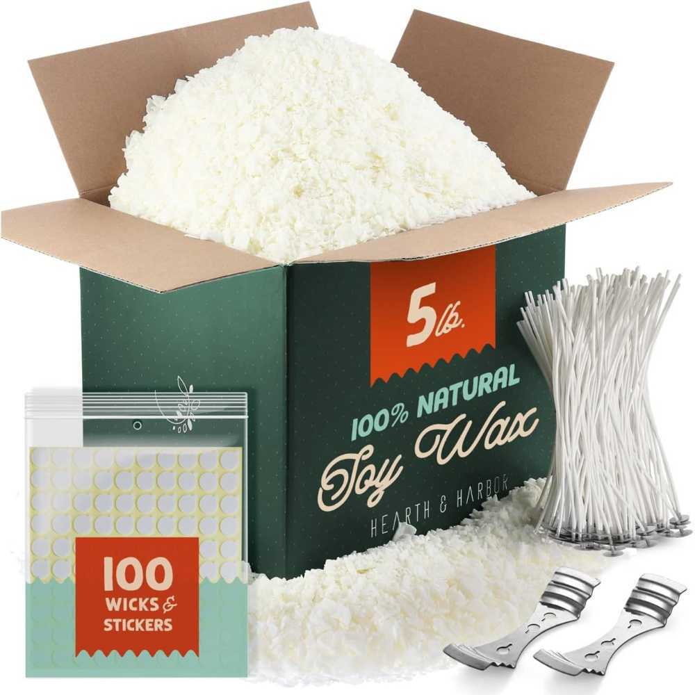 Hearth & Harbor Candle Making Supply Kit w/ 5 lb. Wax