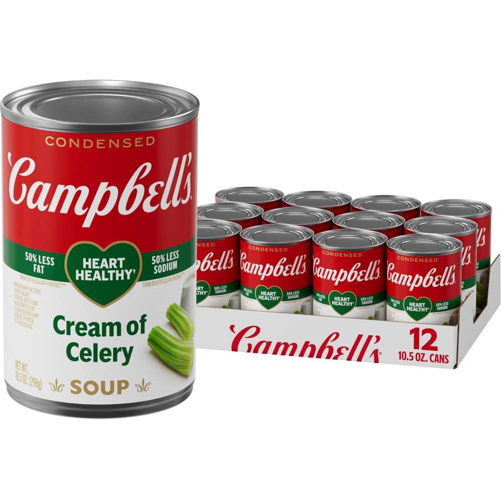 12-Pack Campbell's Condensed Heart Healthy Cream of Celery Soup, 10.5 oz.