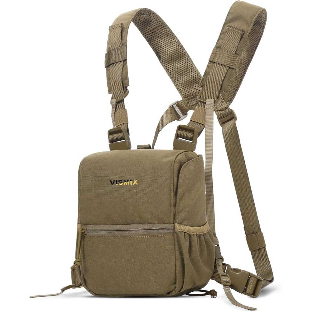 Vismix Large Binocular Harness w/ Rain Cover (Coyote or Green)