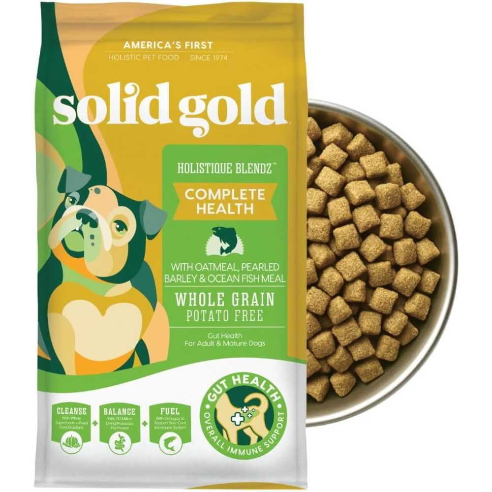 Solid Gold Holistique Blendz Dry Adult Dog Food, 24 lb. (Oatmeal, Barley, Fish)