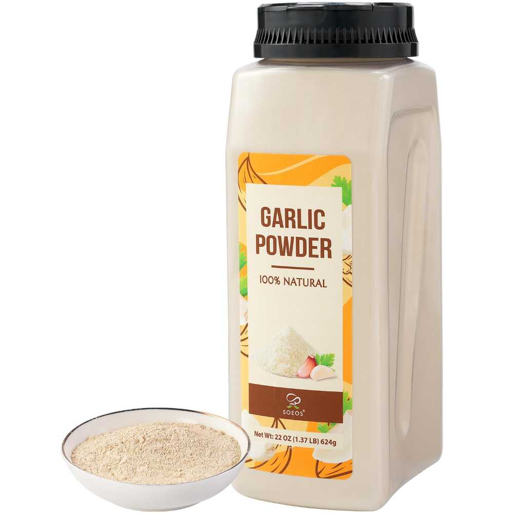 Soeos Garlic Powder, 22 oz.