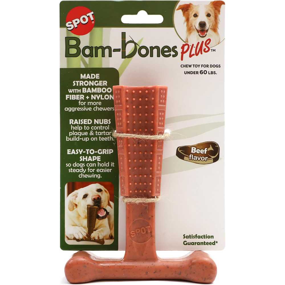 Spot Bam-Bones Plus T-Bone Chew Toy