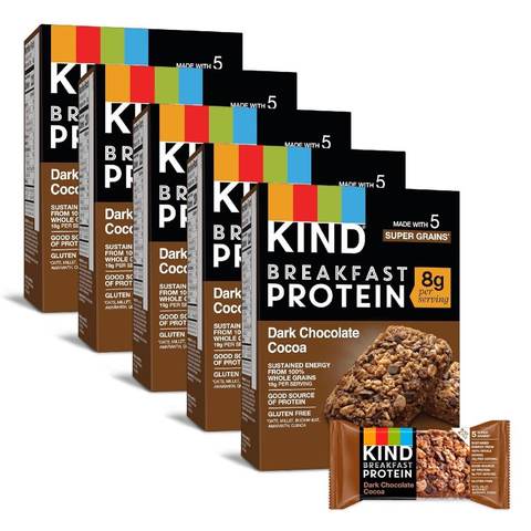 30-Pack KIND Breakfast Protein Bars (Dark Chocolate Cocoa)