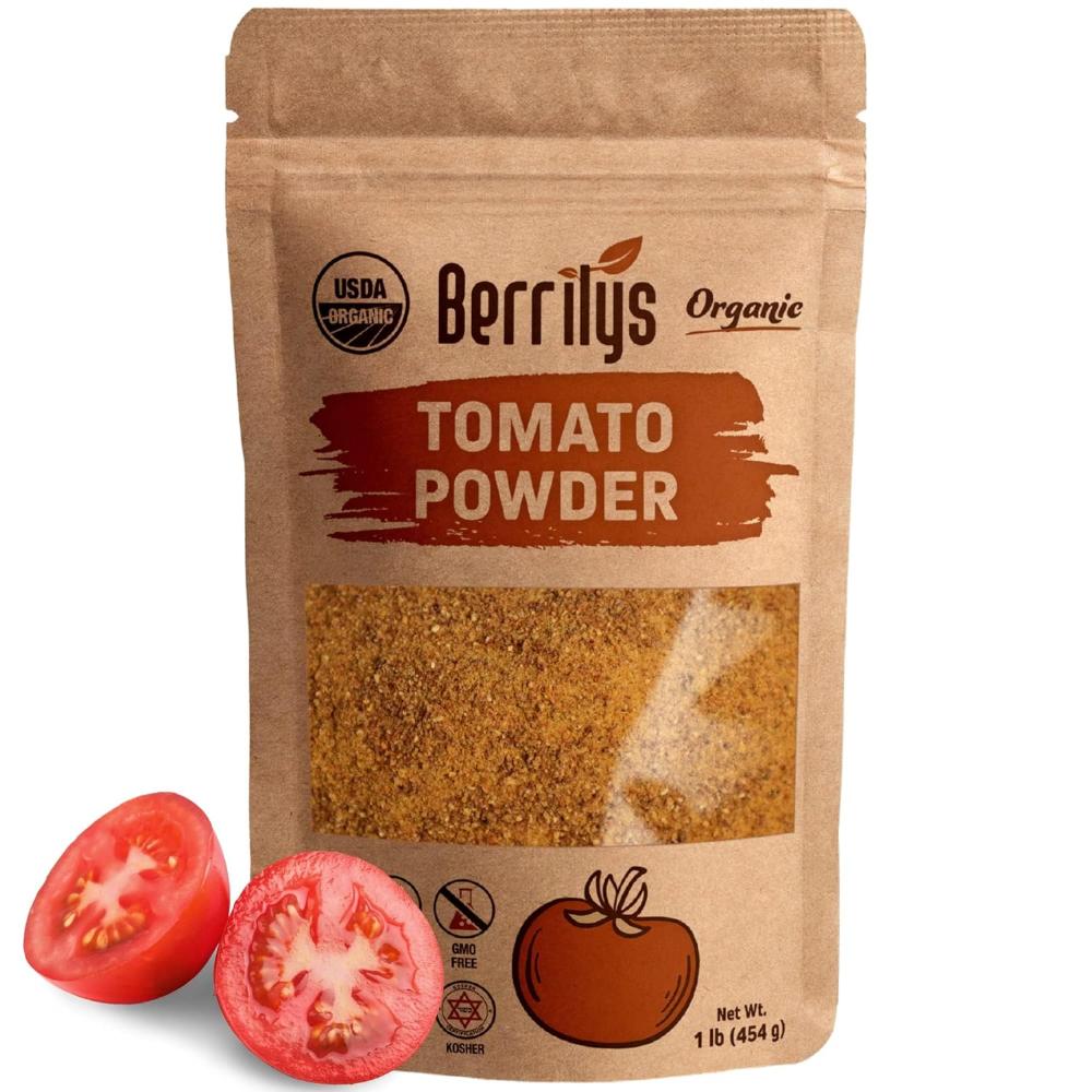 Berrilys Organic Dried Tomato Powder w/ Salt, 16 oz.