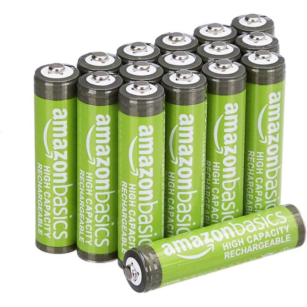 16-Pack Amazon Basics Rechargeable AAA Batteries (850 mAh)